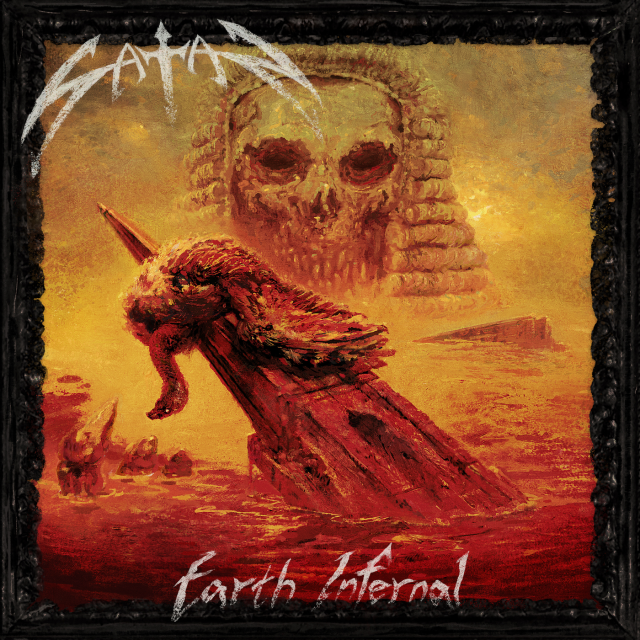 CD Satan - Earth Infernal (pôster e Slipcase) novo álbum 2022