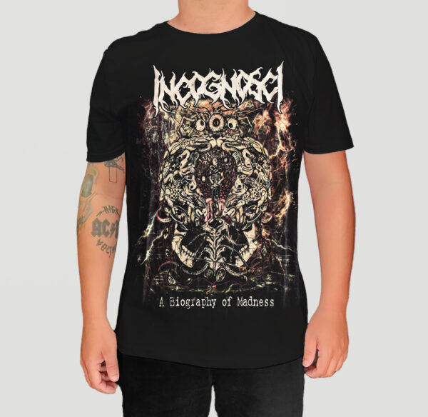 Camiseta Oficial IncognoscI - A Biography Of Madness