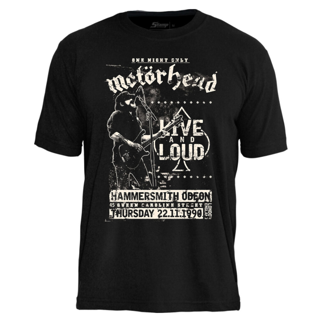 Camiseta Oficial Motörhead - Live And Loud