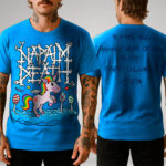 Camiseta Oficial Napalm Death - Unicórnio Azul - Brutal Wear