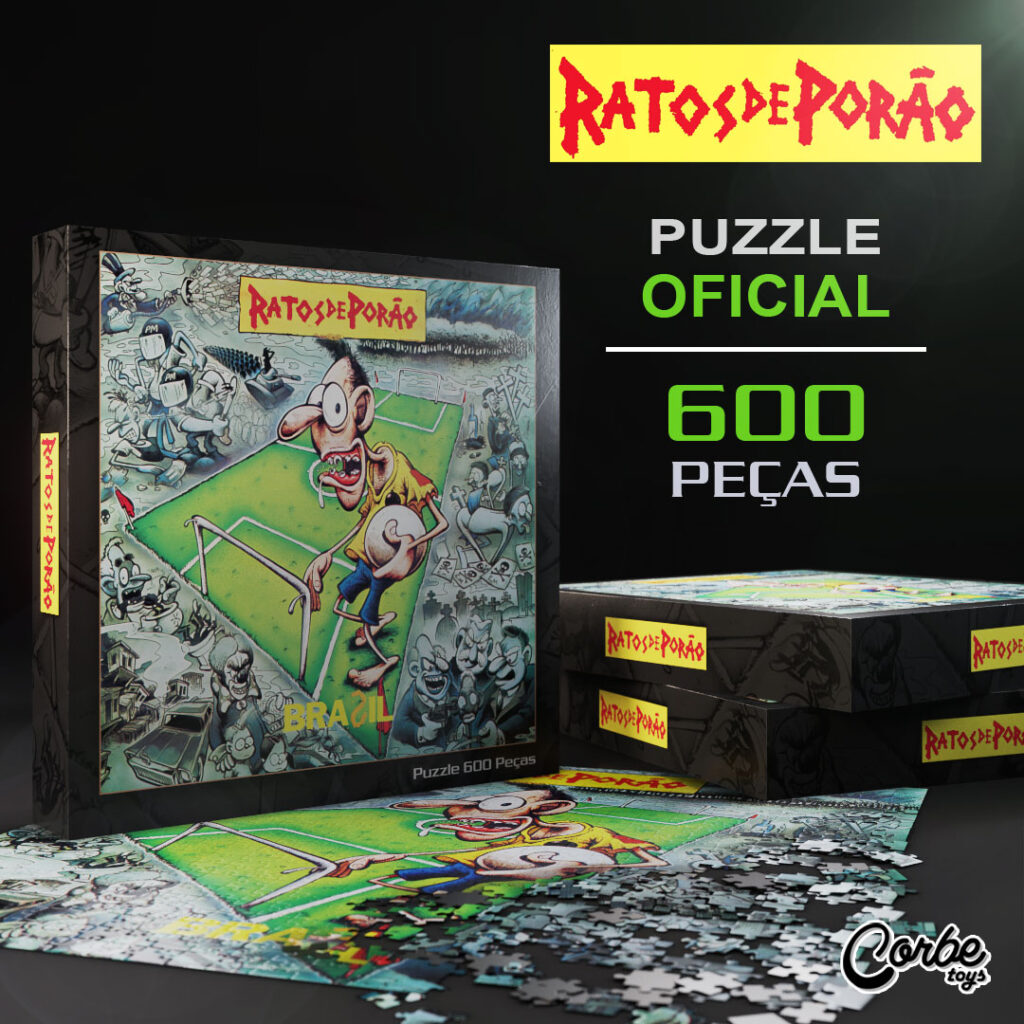 Quebra Cabeça Oficial Ratos de Porão - Brasil (Puzzle) 600 peças