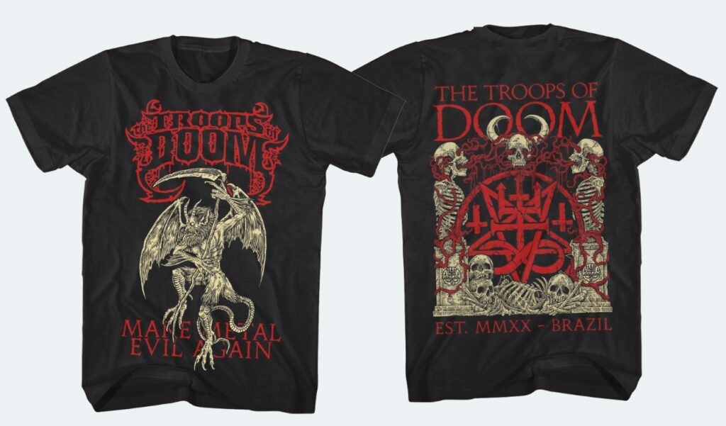 Camiseta Oficial The Troops Of Doom - Make Metal Evil Again