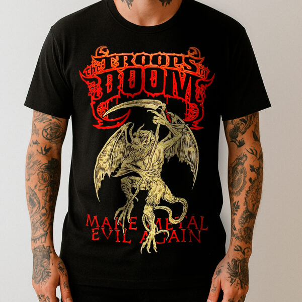 Camiseta Oficial The Troops Of Doom - Make Metal Evil Again - Imagem 2