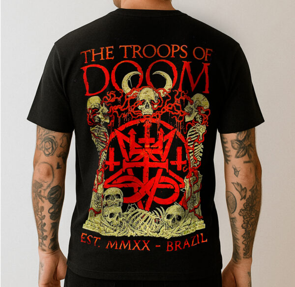Camiseta Oficial The Troops Of Doom - Make Metal Evil Again - Imagem 3