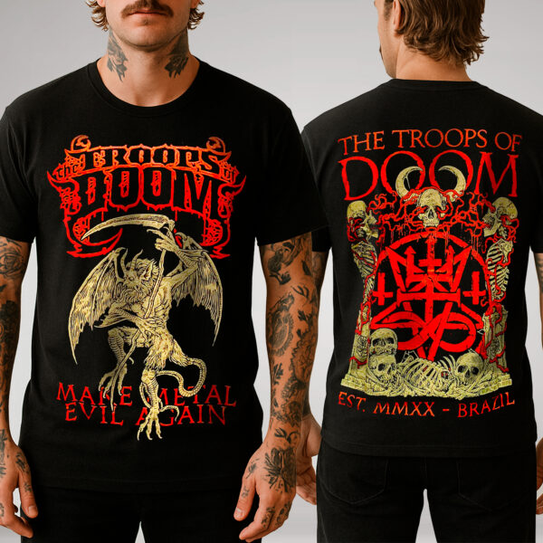 Camiseta Oficial The Troops Of Doom - Make Metal Evil Again