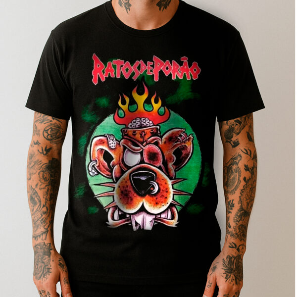 Camiseta Oficial Ratos de Porão - Veríssimo (Frente e Costas)