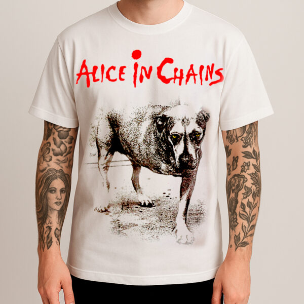 Camiseta Branca Alice in Chains - Tripod - Brutal Wear
