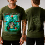 Camiseta Oficial - Iron Maiden - Aces High Verde - Stamp