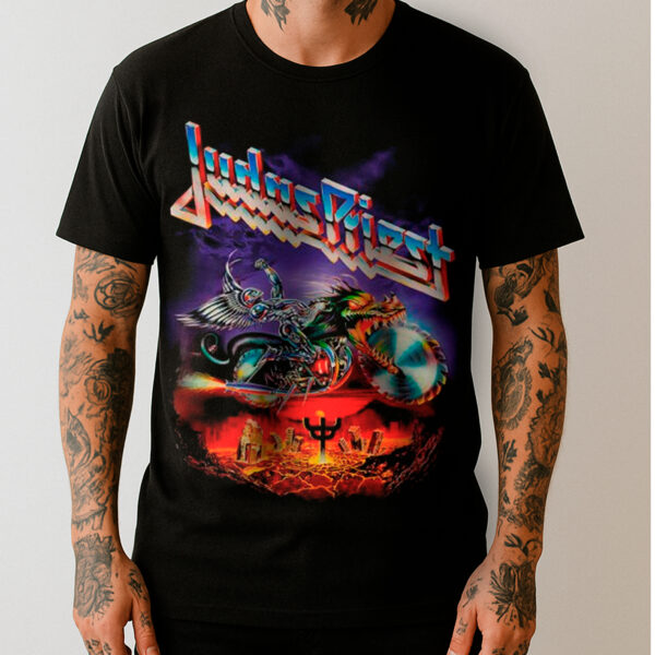Camiseta Oficial Judas Priest - Painkiller (Frente e Costas)