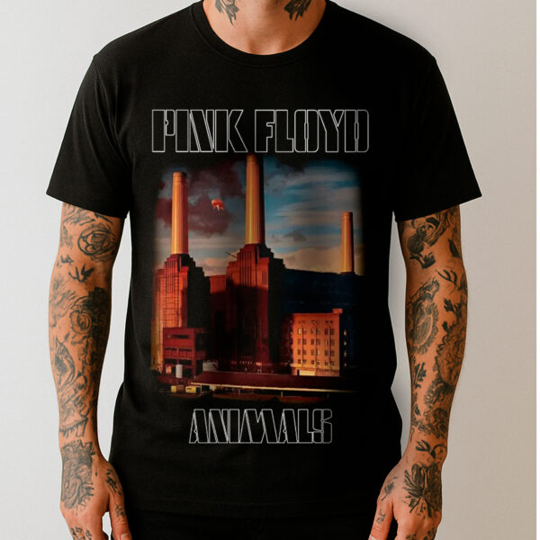 Camiseta Oficial - Pink Floyd - Animals - Frente e Costas
