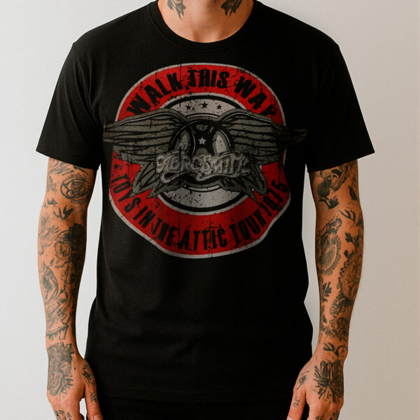 Camiseta Aerosmith - Walk This Way Tour 75 - Brutal Wear