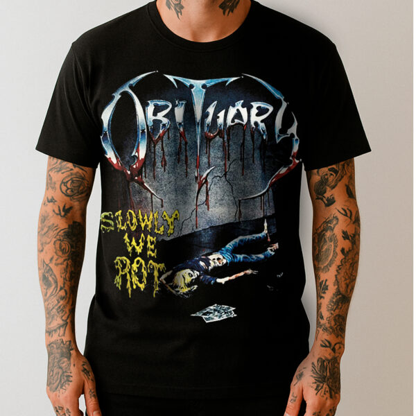 Camiseta Obituary - Slowly We Rot - Brutal Wear - Imagem 2
