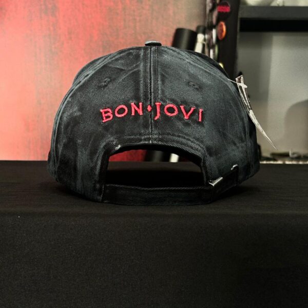 Boné Bordado Estonado - Bon Jovi - Imagem 4