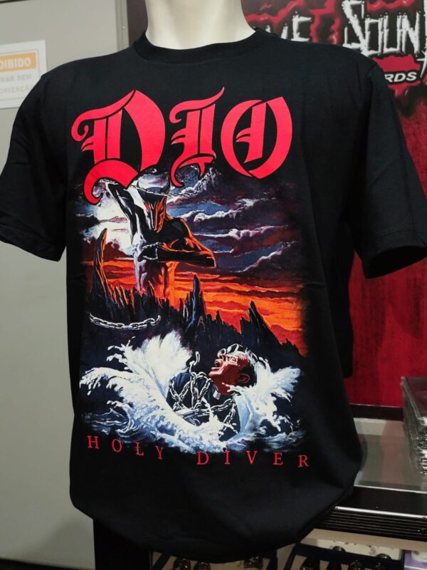 Camiseta Oficial DIO - Holy Diver (Frente e Costas)