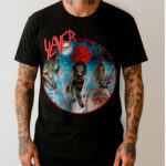 Camiseta Oficial Slayer - Live Undead (Frente e Costas)