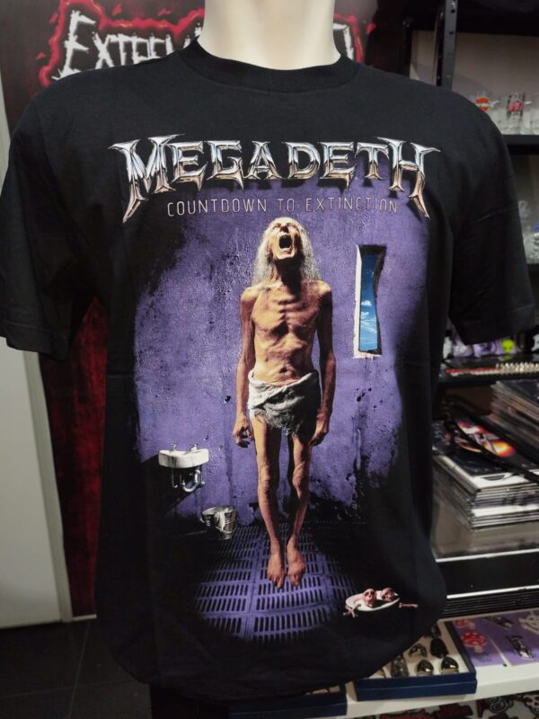 Camiseta Oficial Megadeth - Countdown to Extinction (Frente e Costas)