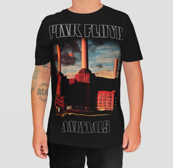 Camiseta Oficial - Pink Floyd - Animals - Frente e Costas