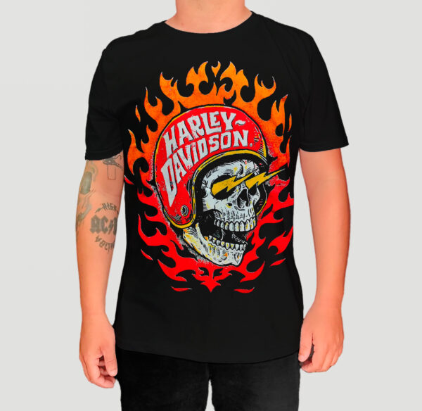 Camiseta Harley Helmet Skull - Chemical