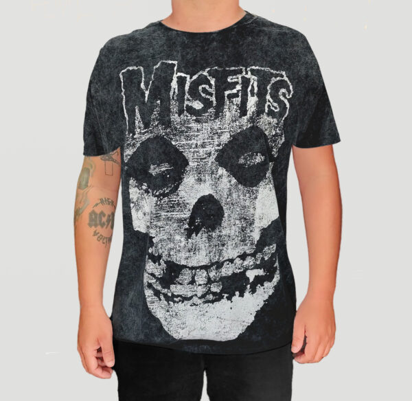 Camiseta Estonada Misfits - Fiend Skull - Bomber