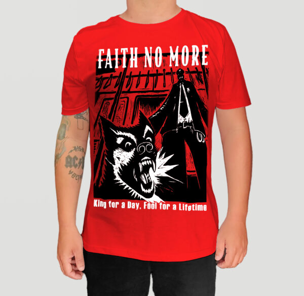 Camiseta Vermelha Faith No More - King For a Day - Brutal Wear