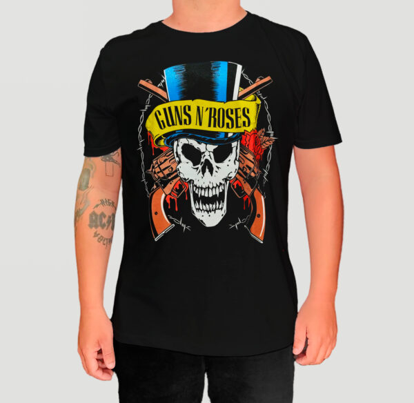 Camiseta Guns N Roses - Logo Caveira - Brutal Wear