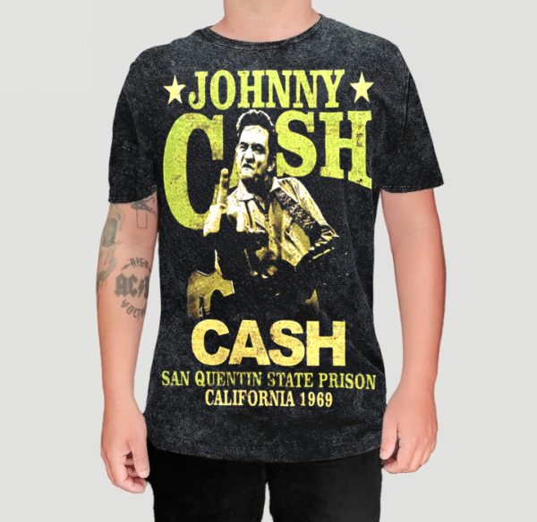 Camiseta Estonada Johnny Cash - Bomber