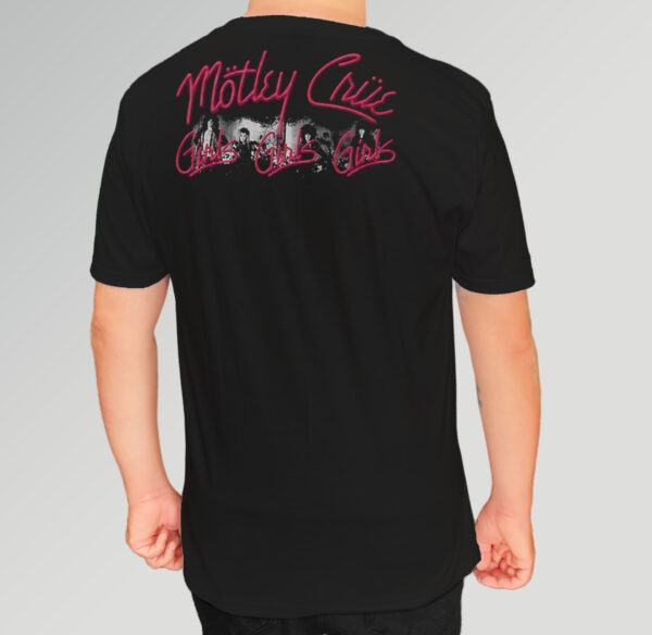 Camiseta Oficial - Mötley Crüe - Girls, Girls, Girls - Frente e Costas - Image 2