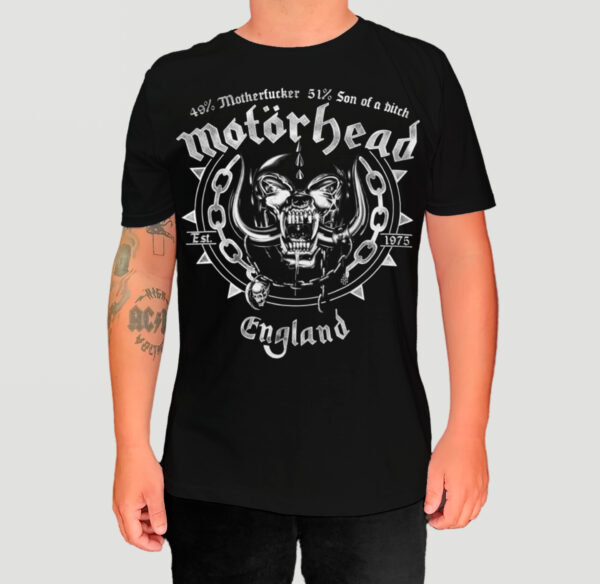 Camiseta Oficial Motorhead - 49% Motherfucker, 51% Son of A Bitch