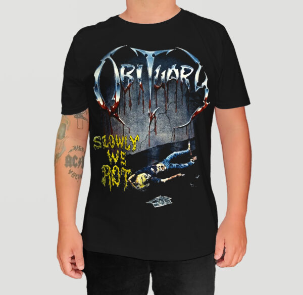 Camiseta Obituary - Slowly We Rot - Brutal Wear