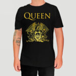 Camiseta Queen - Logo Dourado - Brutal Wear