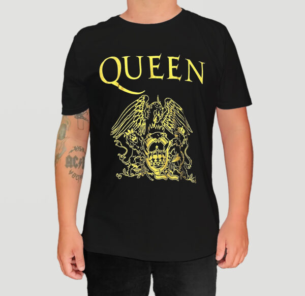 Camiseta Queen - Logo Dourado - Brutal Wear