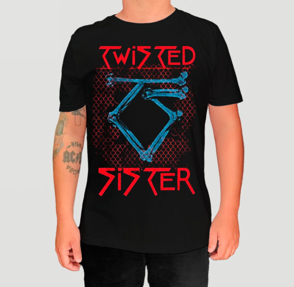 Camiseta Oficial Twisted Sister - We’re Not Gonna Take It (Frente e Costas)