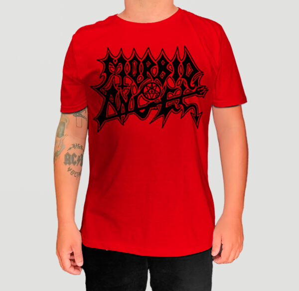 Camiseta Vermelha Morbid Angel - Logo - Brutal Wear