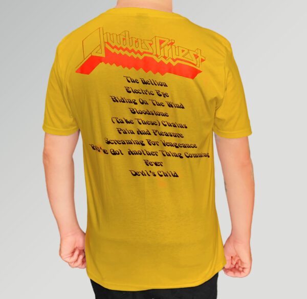 Camiseta Oficial Judas Priest - Screaming For Vengeance - Frente e Costas - Image 2