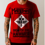 Camiseta Vermelha Manowar - Sign Of The Hammer - Brutal Wear