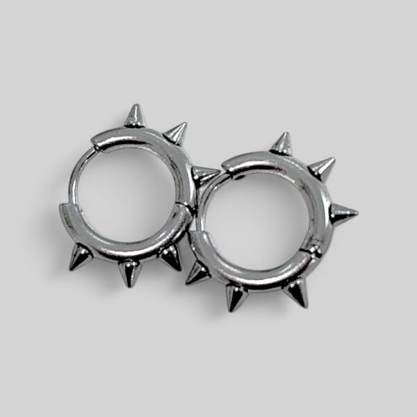 Kit Spikes Punk Gótico Rock Pulseiras + Brinco - Imagem 6