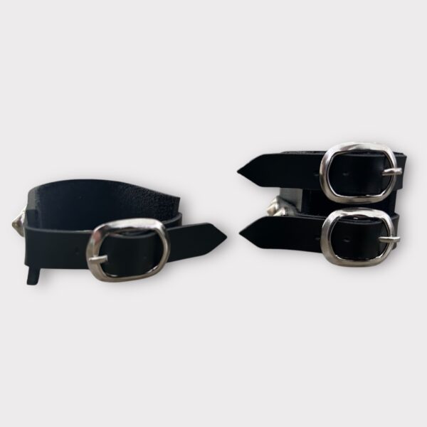 Kit Spikes Punk Gótico Rock Pulseiras + Brinco - Imagem 5