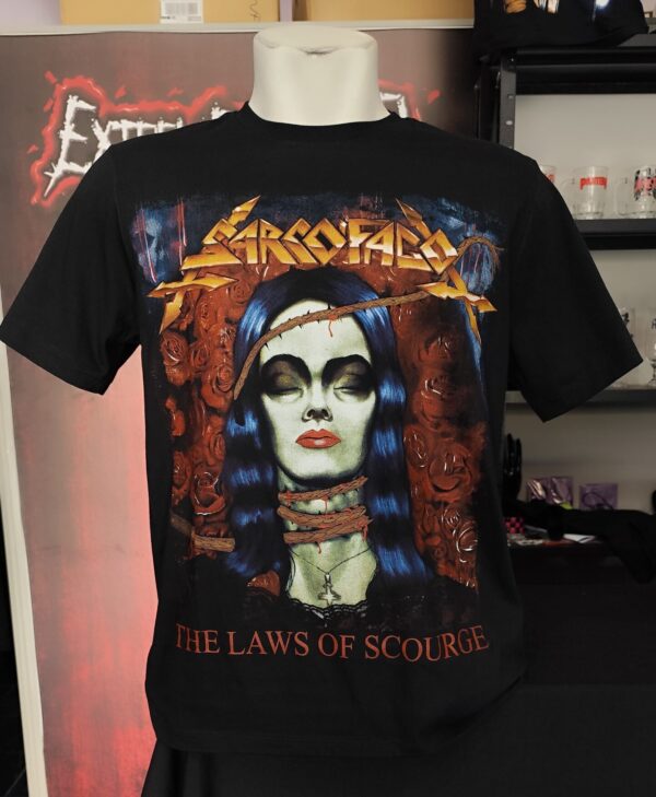 Camiseta Oficial Sarcófago - The Laws Of Scourge - Brutal Wear - Image 5