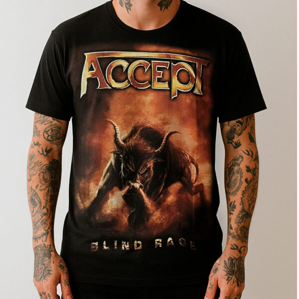 Camiseta Oficial Accept - Blind Rage - Brutal Wear