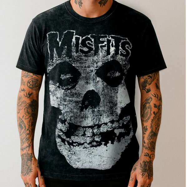 Camiseta Estonada Misfits - Fiend Skull - Bomber