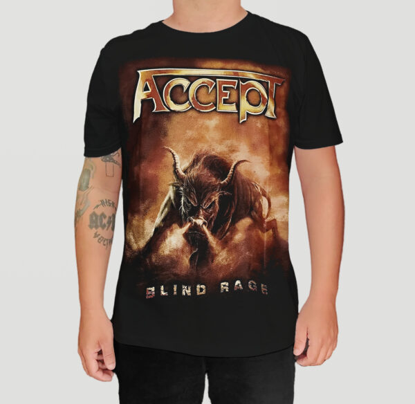 Camiseta Oficial Accept - Blind Rage - Brutal Wear