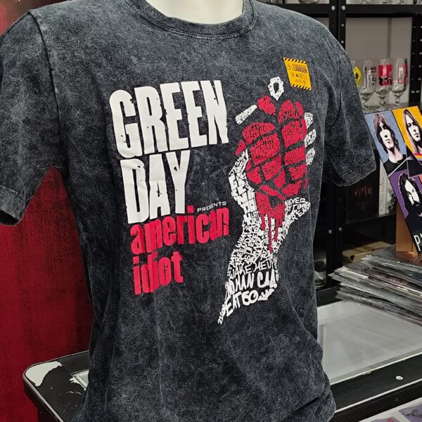 Camiseta Estonada Green Day - American Idiot - Bomber - Imagem 2