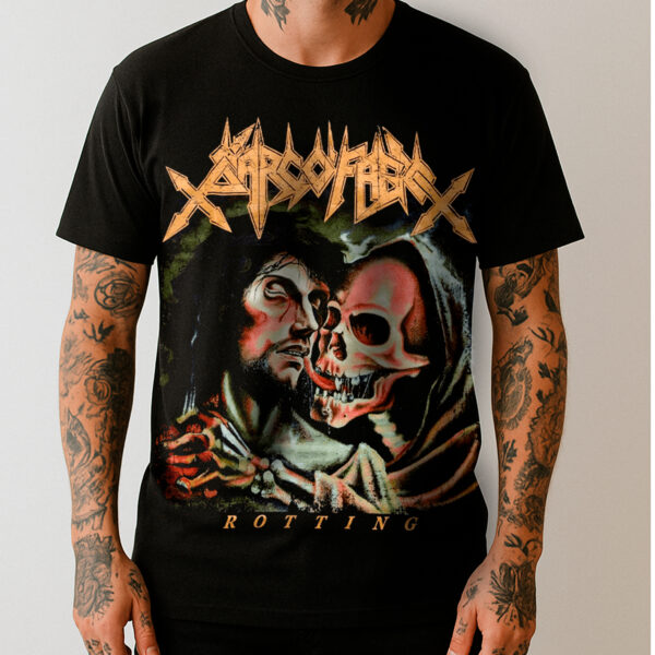 Camiseta Oficial Sarcófago - Rotting - Brutal Wear