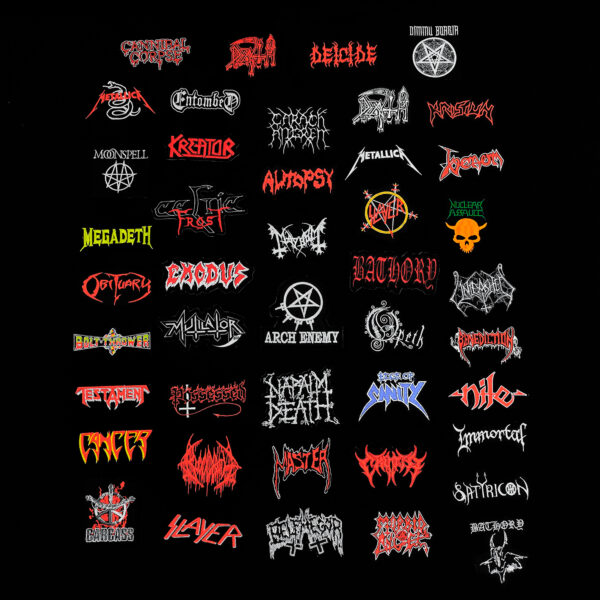 Patches Bordados Thrash/Black/Death Metal Rock Patch