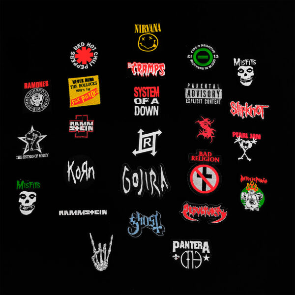 Patches Bordado Rock/Metal/Punk Alternativo Rock Patch