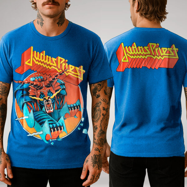 Camiseta Azul Judas Priest - Defenders of the Faith - Brutal Wear
