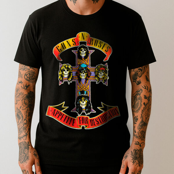 Camiseta Guns N Roses - Appetite For Destruction - Brutal Wear - Imagem 2