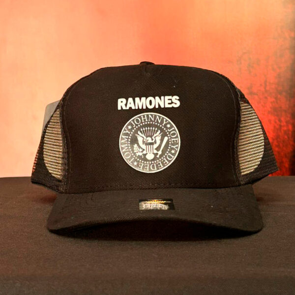 Boné Trucker - Ramones Logo Branco - Imagem 2