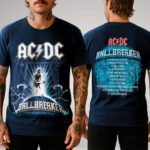 Camiseta Azul AC/DC - Ballbreaker - Frente e Costas - Brutal Wear