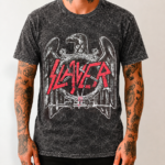 Camiseta Estonada Slayer - Eagle Logo - Brutal Wear